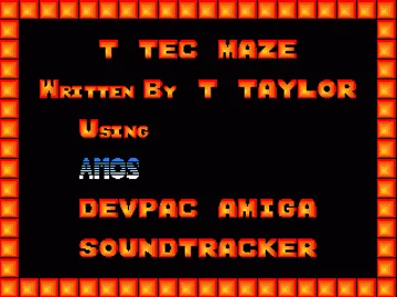 T Tec Maze screen shot title